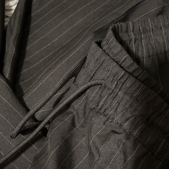 Black Pinstripe Pants - Picture 3 of 4